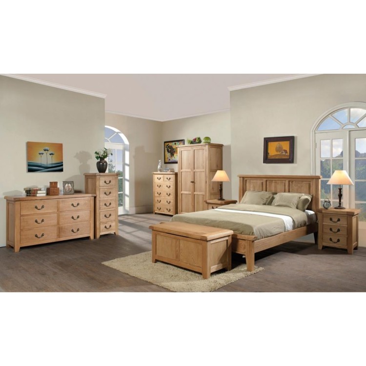 Weathered oak dresser set deals